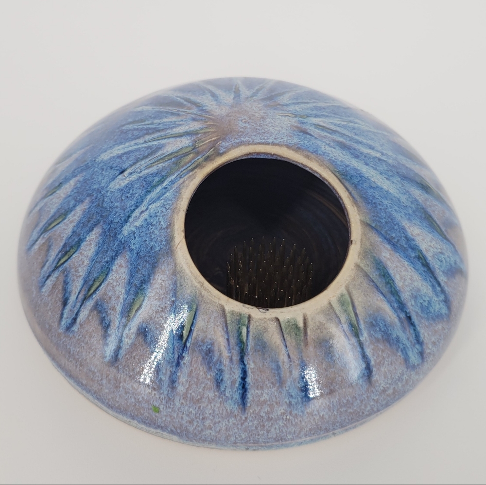 Studio Pottery Ikebana Vase Signed